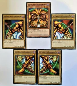 Yu-Gi-Oh All 5 Pieces of Exodia the Forbidden One *Exodia Set* 1st Edition LDK2 - Picture 1 of 2
