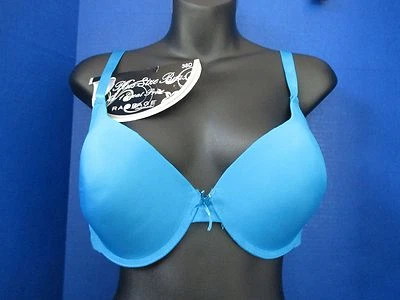 RAMPAGE~SUJETADOR CON AROS PUSH-UP FIGURA COMPLETA AZUL~Mujer 38D~NUEVO CON ETIQUETAS Foto 1 de 3