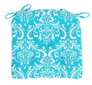 100% Handmade Cotton Dinning Office Chair Cushion Pads 16x16" Pads with Ties - Picture 1 of 21