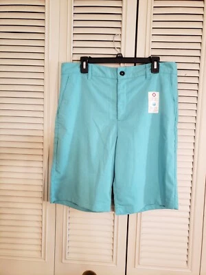 Pantalones cortos para caminar Faded Glory verde jaspeado tela flexible que absorbe la humedad 34W Foto 1 de 4
