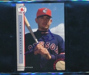 1999 Pawtucket Red Sox BlueLine #11 Joe Depastino signed auto autograph 