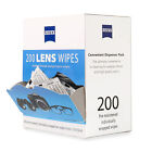 Zeiss Pre-Moistened Lens Cleaning Wipes 200 Ct Eye Glasses Screen Camera Cleaner