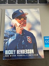 Rickey Henderson 1996 Fleer Update tiffany #U197 Card San Diego Padres