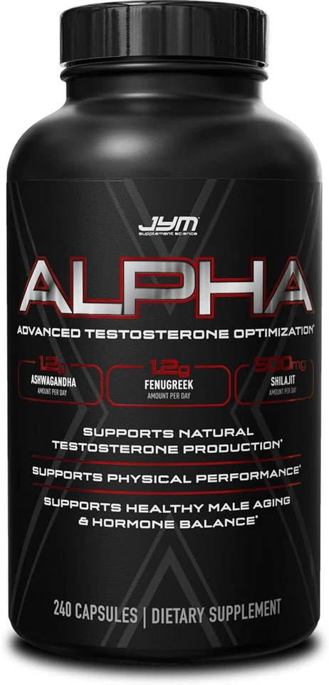 JYM SUPPLEMENT SCIENCE ALPHA X ADVANCED TESTOSTERONE OPTIMIZATION 240 CAPS