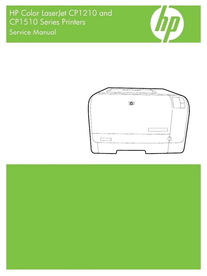 HP Laserjet CP1210 CP1510 Series Service Manual (Contains Parts and Diagrams) - Image 1 of 1