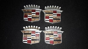 63 64 65 66 67 68 69 70 71 Cadillac Hubcap Wheel Cover Center Crest Emblem Set - Picture 1 of 1