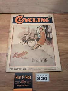 Cycling Magazine May 1st 1925 Humber - Vintage Bicycle Book #820 - Picture 1 of 4