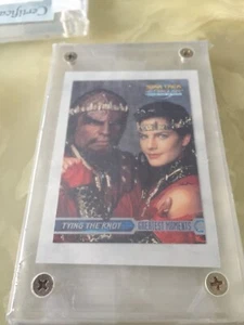 1999 Star Trek Deep Space Nine: Memories From The Future Signed by Michael Dorn - Picture 1 of 2