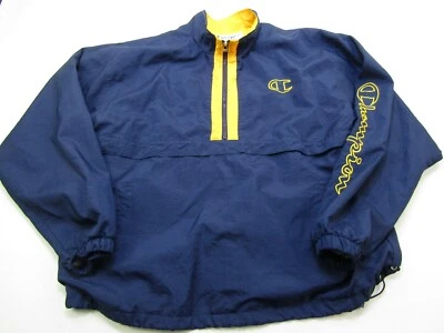 Винтажный чемпион 1/2 молнии ветровка куртка мужская XL ретро с надписью Y2K Activewear - Изображение 1 из 4