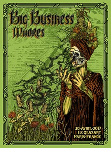 BIG BUSINESS Paris 2017 silkscreened poster by Ben Nylen - Picture 1 of 1