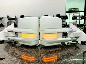 2014-18 Espejos Silverado/Sierra Tow pintados en blanco olímpico/blanco cumbre - Imagen 1 de 11