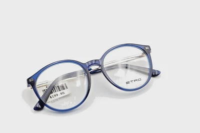 Monturas de gafas ETRO ET2619 424 azul 52-18-140 hechas en ITALIA C238 Foto 1 de 4