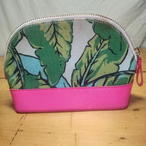 VINEYARD VINES Top Zip Floral Kulturbeutel Kosmetiktasche Grün Rosa - Bild 1 von 3