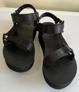 Teva Black Flatform Universal Water-Ready Sandals Black Women's Sz 5 1111751-BLK - Picture 1 of 24
