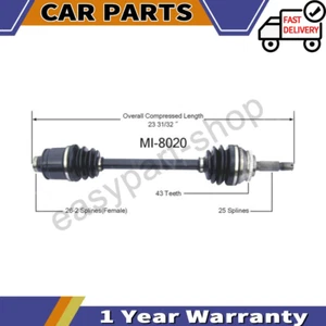 Eje delantero derecho CV para Eclipse 2000-2002 3,0 L para Mitsubishi Galant 1999-2003 - Imagen 1 de 3