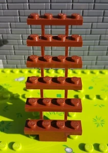Lego 30134 Scale 7 x 4 x 6 Dritto Aperto Marrone Rossastro - Foto 1 di 2