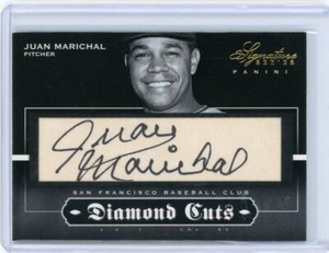 2012 Panini Signature Series Baseball Diamond Cuts Auto #38 Juan Marichal #09/10