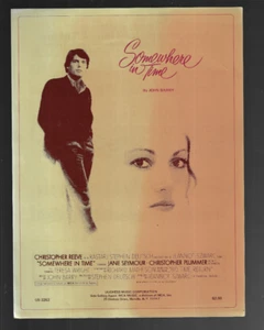 DONNA LEWIS VINTAGE MOVIE SHEET MUSIC  SOMEWHERE IN TIME 1980 CHRISTOPHER REEVE - Picture 1 of 1