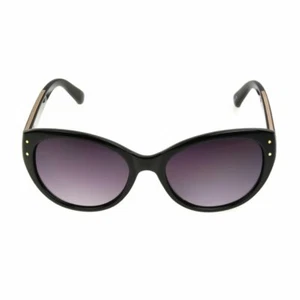 FOSTER GRANT SUNGLASSES 100% UVA/UVB GLOSSY BLACK WITH GOLD TRIM 810224 SR24510 - Picture 1 of 3