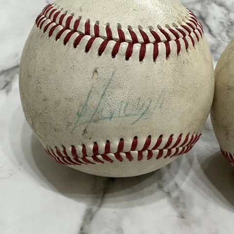 Rawlings OFFICIAL INTERNATIONAL LEAGUE Baseball RANDY A. MOBLEY AUTOGRAPHED Cover