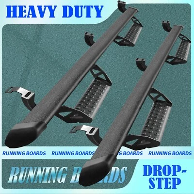 For 2005-2023 TOYOTA TACOMA Double Cab 3" Hoop Step Board Running Boards Pickup - Image 1 of 4