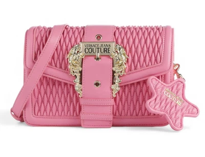 VERSACE JEANS COUTURE WOMEN SHOULDER CROSSBODY BAG PINK STAR AUTHENTIC - Image 1 of 4