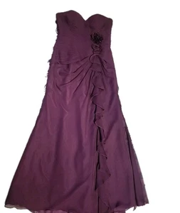 Da Vinci Pflaume Abendkleid, Militär Ball, Festzüge, Braut Zofe Abschlussball Größe 14 - Bild 1 von 9