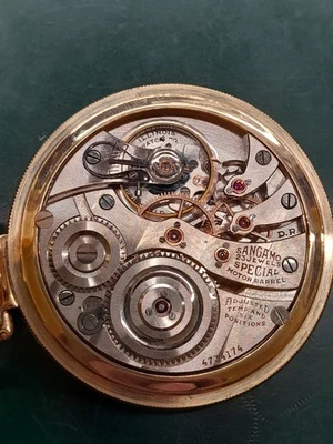 Sangamo Special 23J 17 Size 60 Hour Motor Barrel In Sangamo Special Case - Image 1 of 4