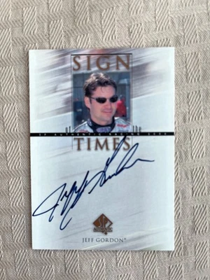 2000 Upper Deck SP Jeff Gordon Sign of the Times signed autograph auto Authentic - Image 1 of 3
