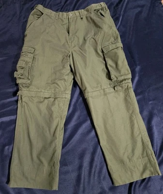 Boy Scouts Pants Adult 38 Green Cargo Convertible Uniform Relaxed Fit 38x30 - Image 1 of 4