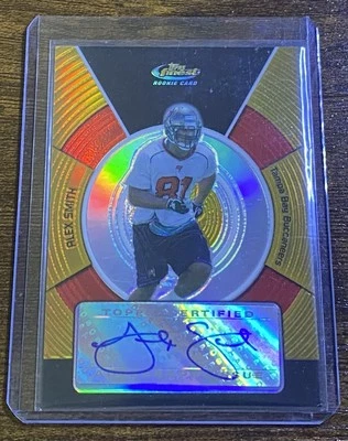 Alex Smith 2005 Topps Finest Gold Refractor Rookie Auto RC/49 NNO Buccaneers Foto 1 de 2