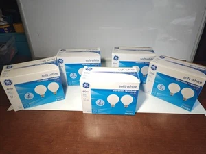 GE 60W 9 Pack G25 Medium Base Light Bulbs Vibration Resistant 665 Lumens New 9 - Picture 1 of 9