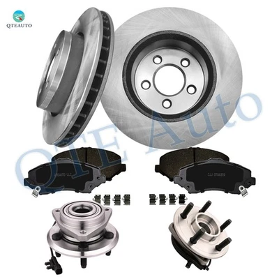 8PC Front 302 Brake Rotors-Ceramic Brake Pad-Wheel Hub For 2007-2011 Dodge Nitro - Image 1 of 4