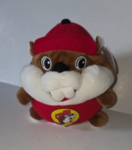 Buccees Bucky Beaver Plush Round Roly Stuffed Animal Toy Buc-ees Gas Station 8" - Picture 1 of 2