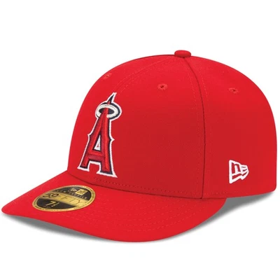 Men's New Era Red Los Angeles Angels Alt Authentic Collection On-Field Low - Image 1 of 4