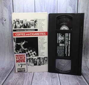 RARE Coffee and Cigarettes VHS Tape Jim Jarmusch Bill Murray Iggy Pop Jack White - Foto 1 di 3