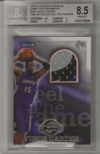 2004-05 Vince Carter Skybox Premium Game Used Buybacks #1/41 1999-00 BGS 8.5 - Bild 1 von 2