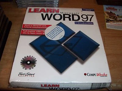 Aprender Microsoft Word 97 Introducción Aprendizaje Interactivo CD ROM Windows 95 NUEVO Foto 1 de 4