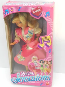 Bambola Barbie & The Sensations Mattel NUOVA VINTAGE con cassetta (#4931, 1987) - Foto 1 di 7