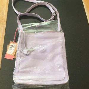 White Stuff Real Leather Crossbody Bag Mid Purple Lilac New with tags - Picture 1 of 6