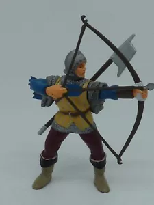 FIGURINE PVC PLASTIQUE PAPO CHEVALIER ARCHER - Foto 1 di 6
