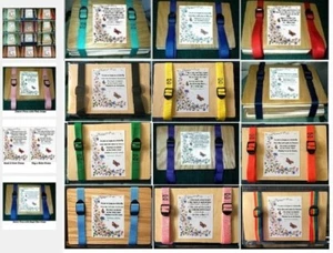 NEW MAPLE WOOD FLOWER PRESS Your Choice Strap Color + Instructions + Poem - Picture 1 of 8