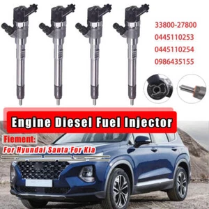 4X Motor Diesel Einspritzdüse Für Hyundai Santa Fe KIA VGT EU4 2.2L 0445110253 - Bild 1 von 11