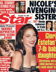 STAR Magazine Dec. 1994 Gloria Estefan Baywatch Jan-Michael Vincent Tupak Shakur - Picture 1 of 3
