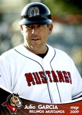 2009 Billings Mustangs Grandstand #14 Julio Garcia Manager Baseball Card