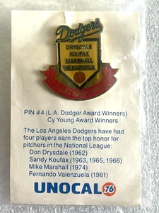 Unocal 76 Los Angeles Dodgers Pin #4 Cy Young Award - Picture 1 of 1