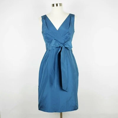New ANN TAYLOR Women's 0 - Blue 100% Silk Sleeveless Dress - Empire Waist $245 - Image 1 of 4