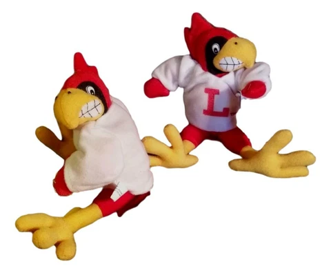 Louisville Cardinals Mascot Set of 2 The Bird Plush Beanie Cover