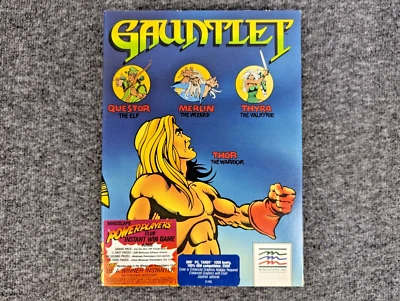 CIB Gauntlet Big Box PC IBM Tandy 5.25" Floppy Disk Folio - Mindscape - EUC - Image 1 of 4