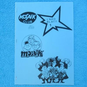 MOSAICO FANZINE Nº 1 / 1991 Digedags Abrafaxe Mosaico Club Apolda raro - Imagen 1 de 2